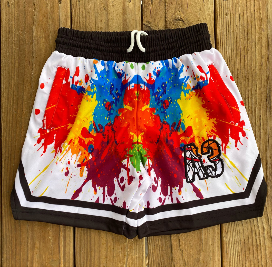 A3 Paint Splatter Shorts