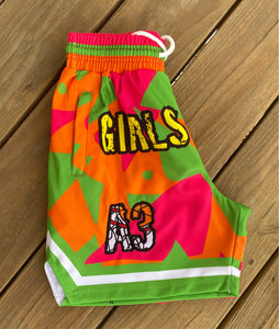 A3 “Girls Hoop 2”Sherbet Shorts